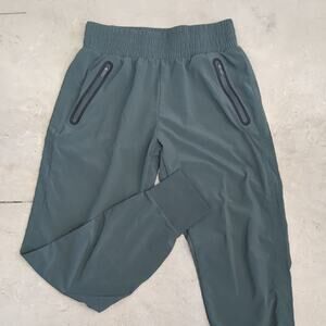Zella Stylish Green Joggers with Zipper‎ Pockets XS